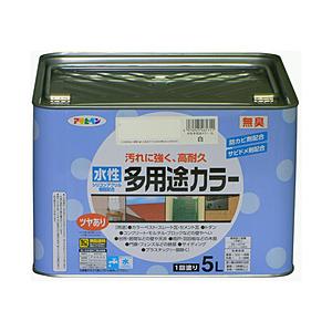 アサヒペン 水性多用途カラー 5L (白) AP9016650 【864】 | アサヒペン