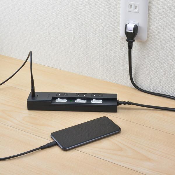 ORIGINAL BASIC USB付き節電タップ Type-Cポート付  黒 OBB-TPK311AC-K ［1.0m /3個口 /スイッチ付き（個別） /2ポート］ |  | 11