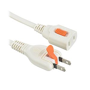 オーム電機 らく抜きロック延長コード3m | OHM