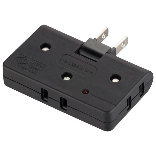 ORIGINALSELECT コーナータップ  黒 HSBK-AKS3-K ［直挿し /3個口 /スイッチ無］ |  | 01