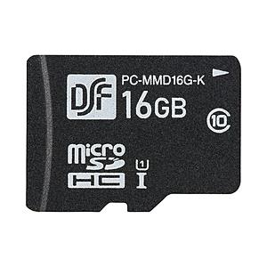 オーム電機 高耐久マイクロSDメモリーカード 16GB   PC-MMD16G-K ［Class10 /16GB］ | OHM