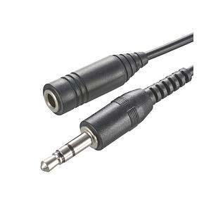 オーム電機 2m イヤホン延長コード ステレオ音声用  ブラック EAR-6517 | OHM