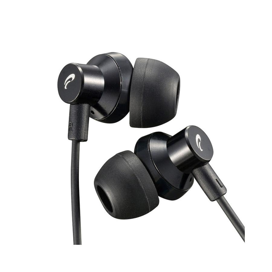 オーム電機 イヤホン カナル型 AudioComm  HP-B170N-K ［φ3.5mm ミニプラグ］ | OHM | 01