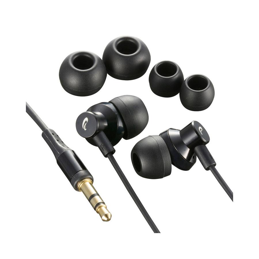 オーム電機 イヤホン カナル型 AudioComm  HP-B170N-K ［φ3.5mm ミニプラグ］ | OHM | 02