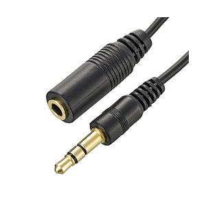 オーム電機 ステレオミニプラグ用延長コード 1m AudioComm  AUD-C210N ［1.0m］ | OHM