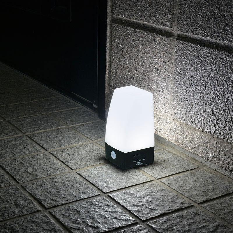 オーム電機 LEDセンサーライト 乾電池式 置き型   LS-B60JS-4 | OHM | 04