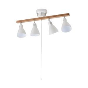 オーム電機 4灯シーリングライト LT-YN40AW-W ホワイト | OHM