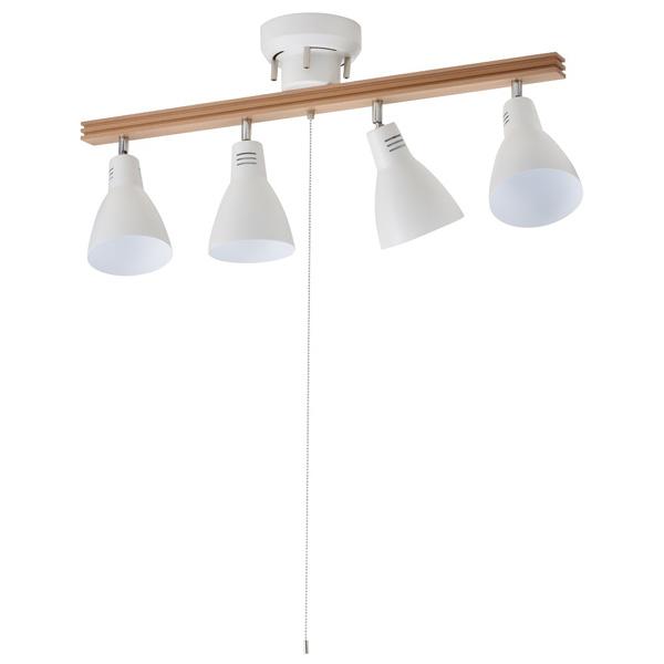 オーム電機 4灯シーリングライト LT-YN40AW-W ホワイト | OHM | 01