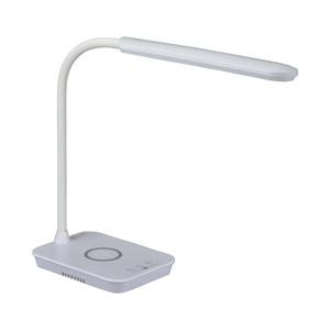 オーム電機 LEDデスクライト ワイヤレス充電機能付 ODS-LDQ338K-W ホワイト | OHM