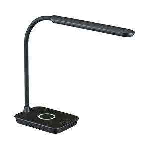オーム電機 LEDデスクライト ワイヤレス充電機能付 ODS-LDQ338K-K ブラック | OHM