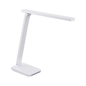 オーム電機 LEDデスクライト 4段階調光 3段階調色 520lm ホワイト   ODS-LDR618K-W ［LED /昼光色〜電球色］ | OHM