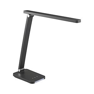 オーム電機 LEDデスクライト 4段階調光 3段階調色 520lm ブラック   ODS-LDR618K-K ［LED /昼光色〜電球色］ | OHM