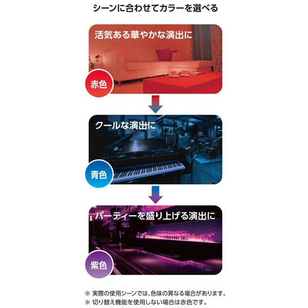 オーム電機 LED電球 3カラー調色   LDA2R-G/CK-E17AH9 ［E17 /一般電球形 /赤色 /1個 /広配光タイプ］ | OHM | 04