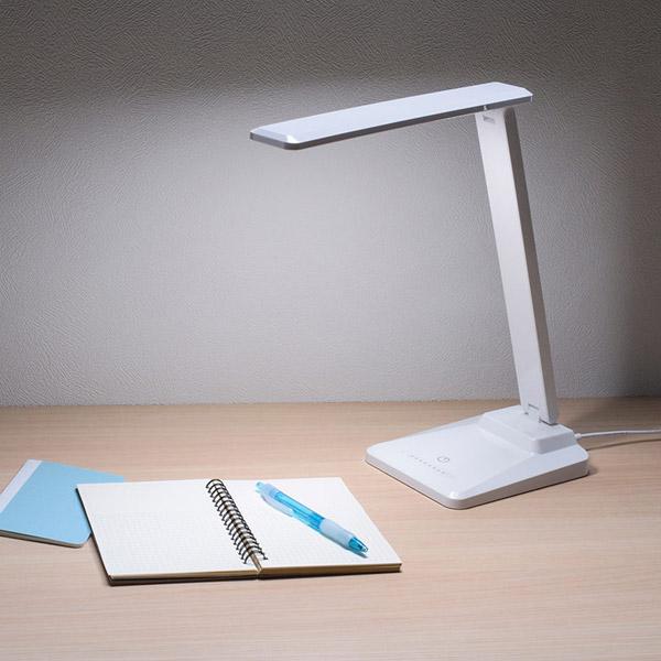 オーム電機 LEDデスクライト  ホワイト DS-LS16FE-W ［LED /昼白色］ | OHM | 03