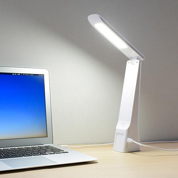 オーム電機 LEDデスクライト USB電源  ホワイト DS-LS16USB-W ［LED /昼白色］ 【864】 | OHM | 03