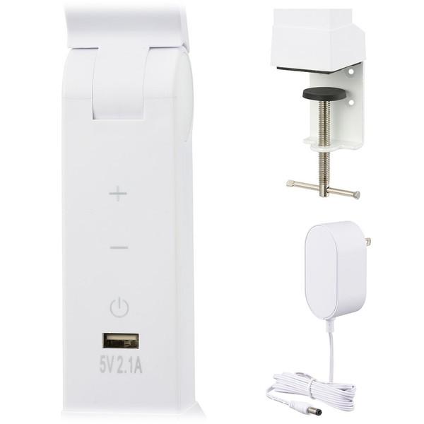 オーム電機 LEDデスクランプブルーライトカットクランプ式ホワイト   LTC-LS78-W ［LED /昼白色］ | OHM | 02