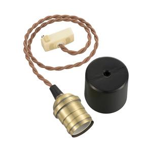 オーム電機 ペンダントソケットライト  真鍮 HS-LPS04 ［リモコン無 /E26］ | OHM