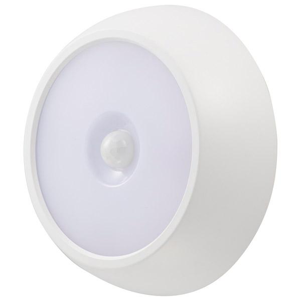 オーム電機 人感センサー付LEDセンサーライト  ホワイト NIT-BLA6JM-2 | OHM | 01