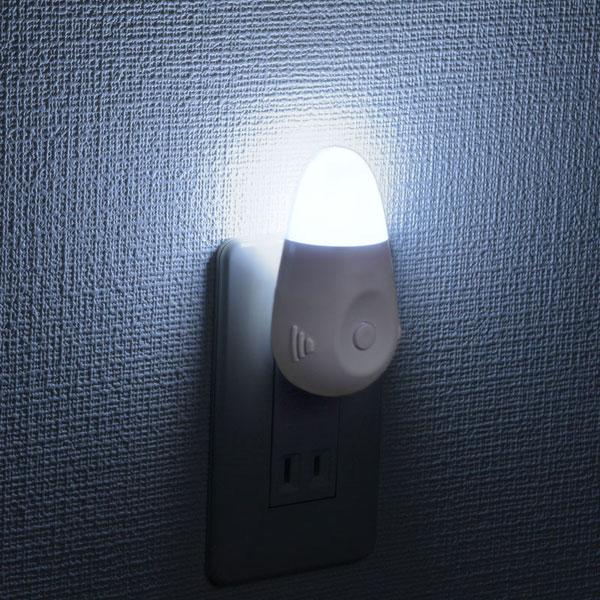 オーム電機 LEDナイトライト 充電式 ホワイト  ホワイト NIT-ASWB4-W ［白色 /充電式］ | OHM | 02