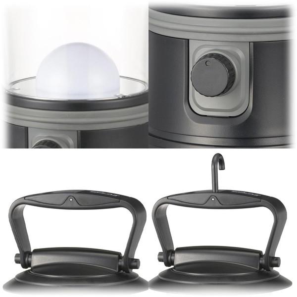 オーム電機 LEDランタン調光調色ECLAT530ルーメン LN-60C7-K LED /単1乾電池×3 | OHM | 01