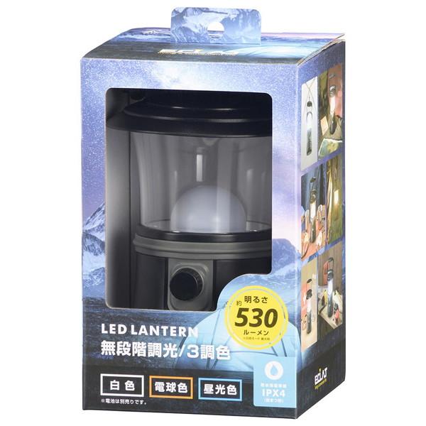 オーム電機 LEDランタン調光調色ECLAT530ルーメン LN-60C7-K LED /単1乾電池×3 | OHM | 05