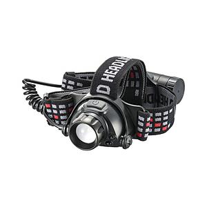 オーム電機 LEDヘッドライト USB充電式 リードウォーリア 900ルーメン   LC-HUS900S-K ［LED /充電式 /防水対応］ | OHM