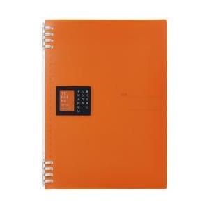 キングジム ［ノート］ リングノート テフレーヌ B5タテ型 オレンジ 9855TTEオレ   9855TTE-OR | KING JIM