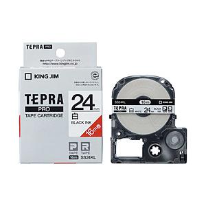 キングジム SS-24KL （テプラPROテープカートリッジ  白テープ/黒文字/24mm幅/ロングタイプ) | KING JIM