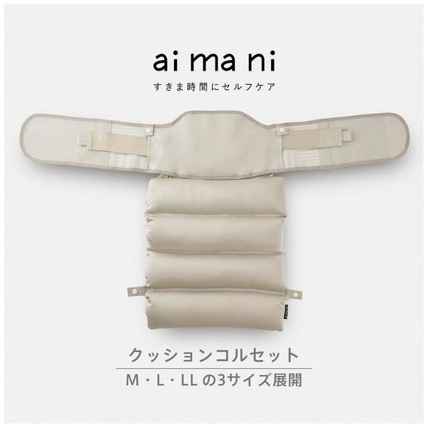 キングジム すきま時間にセルフケア クッションコルセット（Lサイズ） ai ma ni サンドベージュ AHC010L-BE | KING JIM | 01