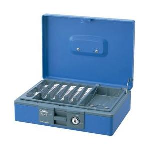 カール事務器 キャッシュボックス ブルー CB-8400-B | CARL