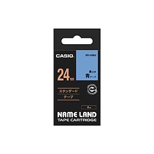 CASIO(カシオ) XR-24BU （ネームランド/スタンダードテープ/24mm幅/8m/青テープ/黒文字） | CASIO