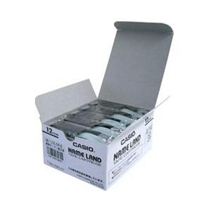 CASIO(カシオ) ネームランド スタンダードテープ 12mm幅（透明テープ／黒文字／5本入） XR-12X-5P-E | CASIO