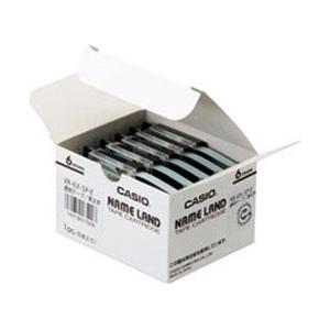 CASIO(カシオ) ネームランド スタンダードテープ 6mm幅（透明テープ／黒文字／5本入） XR-6X-5P-E | CASIO