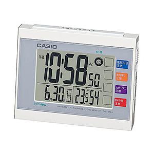CASIO(カシオ) 電波目覚まし時計 「生活環境お知らせクロック」 DQL-210J-7JF | CASIO