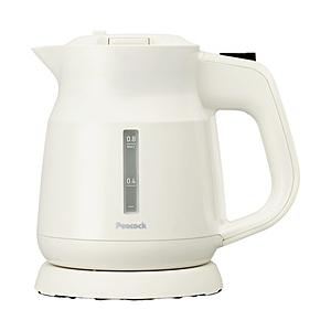 ピーコック ピーコック　電気ケトル  ホワイト WGK-08W ［0.8L］ 【864】 | 