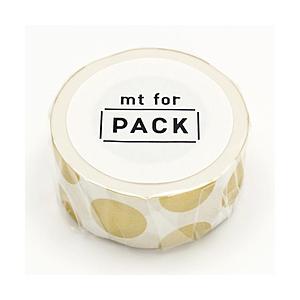 カモ井加工紙 mt for PACK ドット・金  MTPACK06 | 