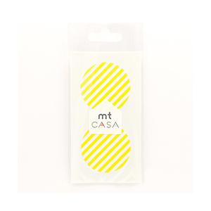 カモ井加工紙 mt CASA seal（CASAシール） （ストライプ・レモン）　MTCDS023 | 