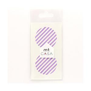 カモ井加工紙 mt CASA seal（CASAシール） （ストライプ・ライラック）　MTCDS025 【864】 | 
