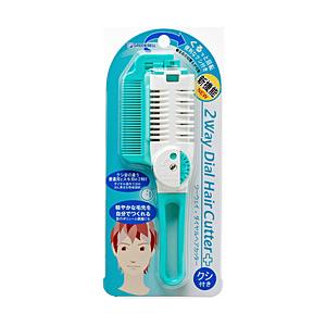 グリーンベル ツーウェイ・ダイヤルヘアカッター(クシ付き)グリーン ヘアーカットはさみ | 