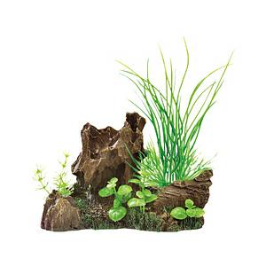 ジェックス 癒し水景　ＭＩＸプランツ　ロック　茶 | 