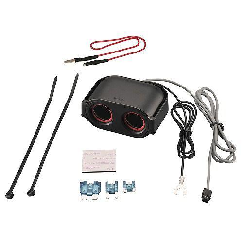 カーメイト CZ483 ヒューズ電源増設ソケット　ドライブレコーダー用2連 | カーメイト | 02