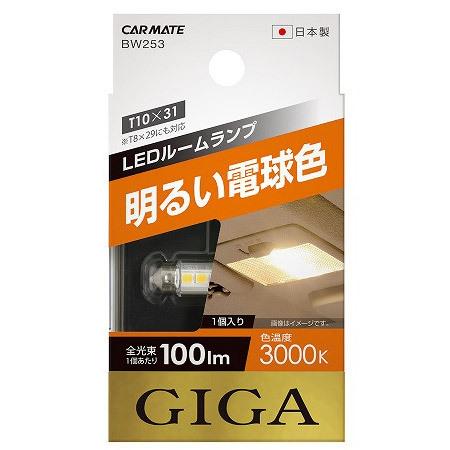 カーメイト BW253 LEDルームR100S　3000K　ホワイト | カーメイト | 01