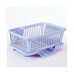 サンコー 皿立て水切り籠流1縦型 ブルー 05175 ブルー | THANKO