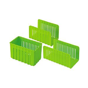 スケーター 冷凍庫用収納3点セット　グリーン CCBS1 | スケーター