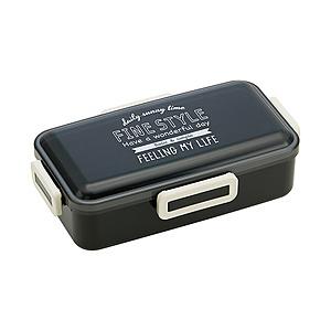 スケーター 抗菌 ふわっと弁当箱L 830 ファインスタイル（ブラック）   PFLB8AG | スケーター