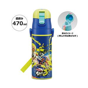 スケーター 超軽量ダイレクトステンレスボトル470ml  スプラトゥーン3 SDC4 | スケーター