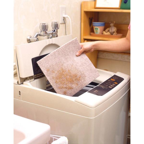 サンコー おくだけ吸着 撥水タイルマット 同色20枚入 KM-04 ベージュ | THANKO | 05