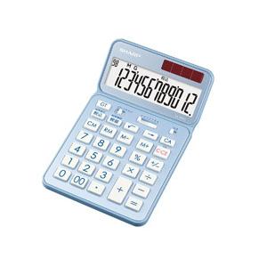 SHARP(シャープ) 電卓 抗菌仕様ナイスサイズタイプ 抗菌仕様ナイスサイズカラー・デザイン電卓 ELVN83AX EL-VN83-AX ［12桁］ | SHARP