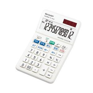 SHARP(シャープ) 軽減税率対応実務電卓 抗菌仕様ナイスサイズタイプ [W税率対応/12桁]   EL-NA92-X ［12桁 /W税率対応］ | SHARP