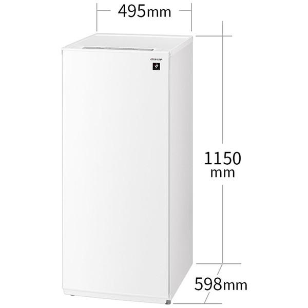 最も優遇の SHARP(シャープ) 冷凍庫 スノーホワイト 126L］ FJ-HF13H-W